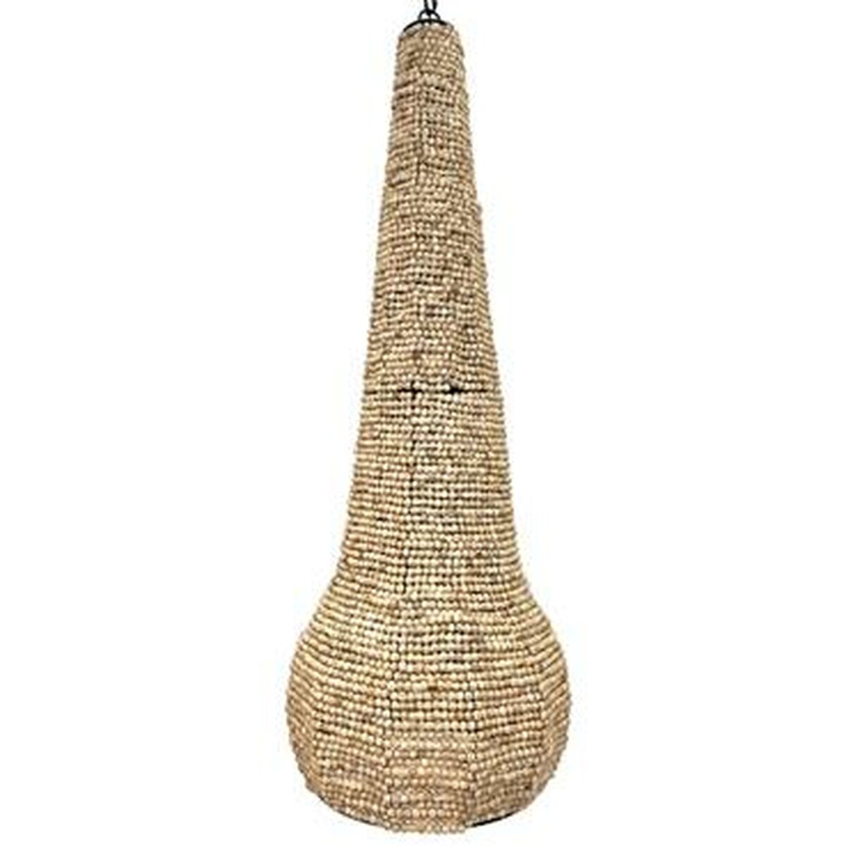 Candeeiro de teto Home ESPRIT Natural Madeira Metal 50 W 36,5 x 36,5 x 174,5 cm