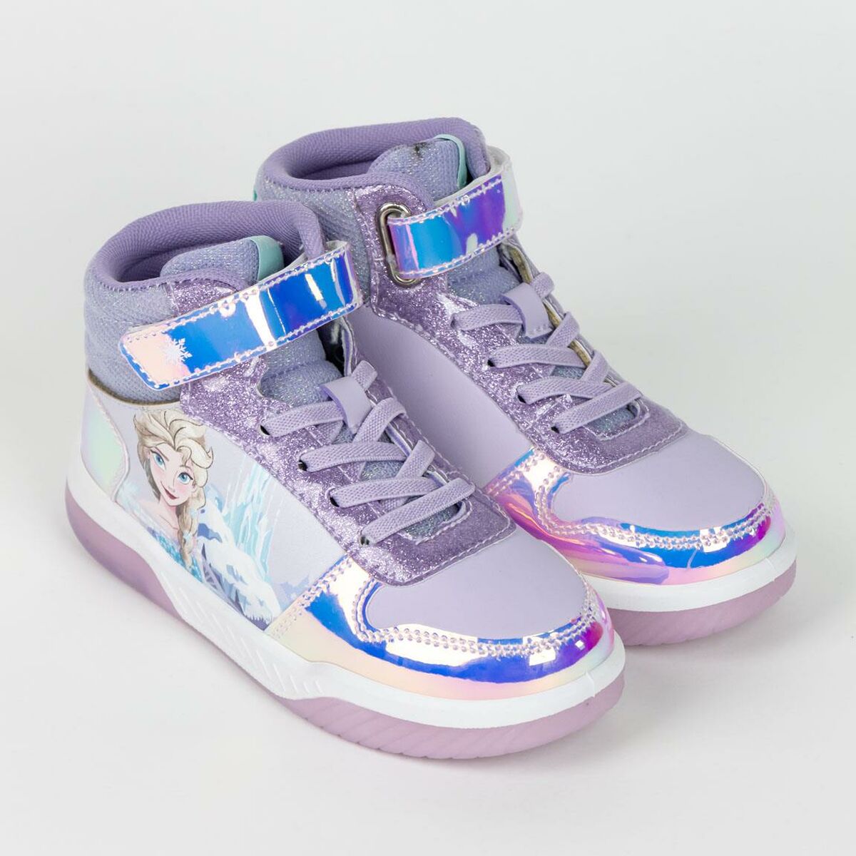 Sapatilhas Desportivas com LED Frozen Lilás