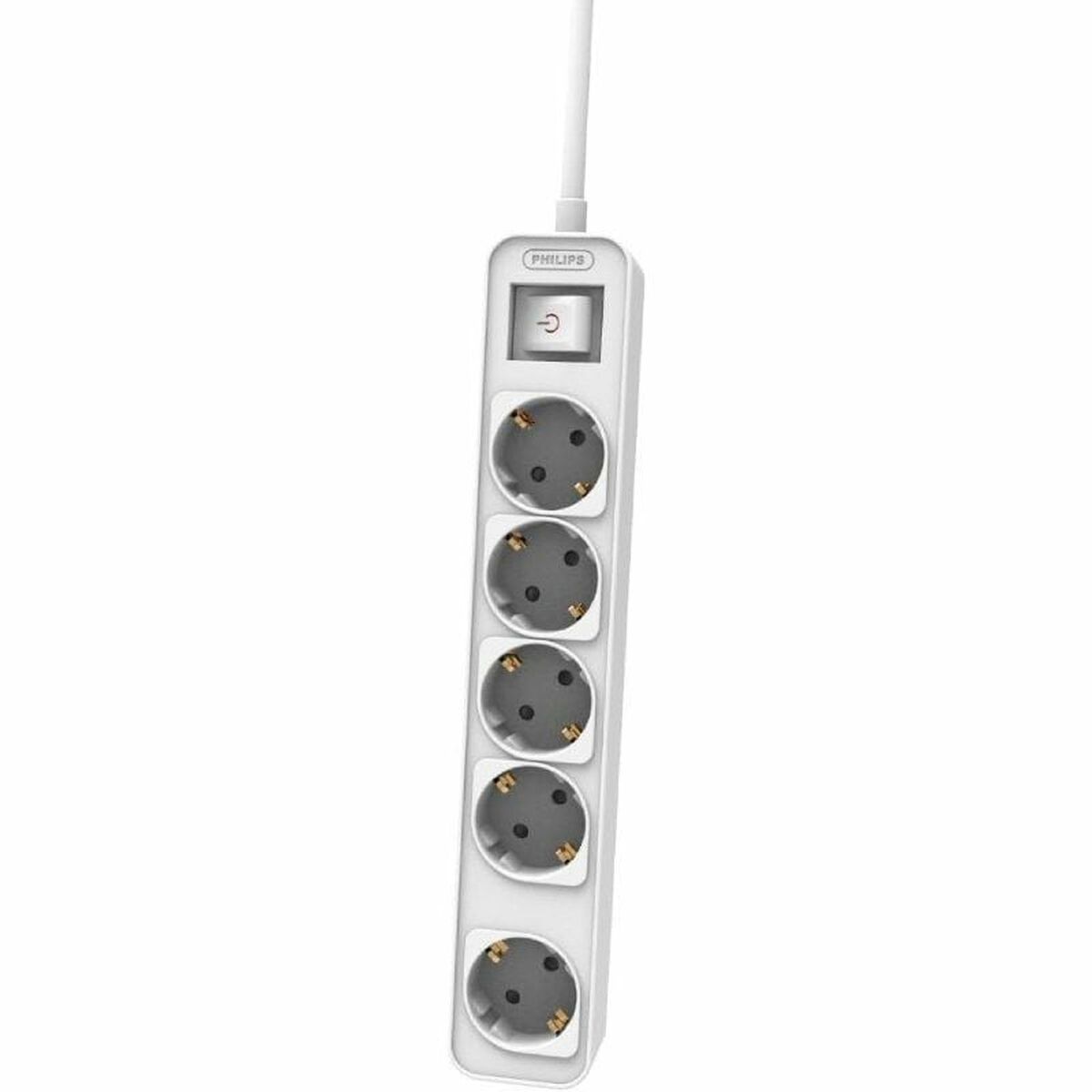 Extensão com 5 Tomadas com Interruptor Philips CHP2154W/10