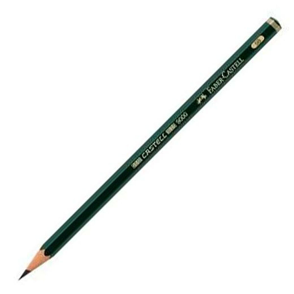 Lápis Faber-Castell 119005 Sextavado 5B Verde Ecológico (12 Unidades)