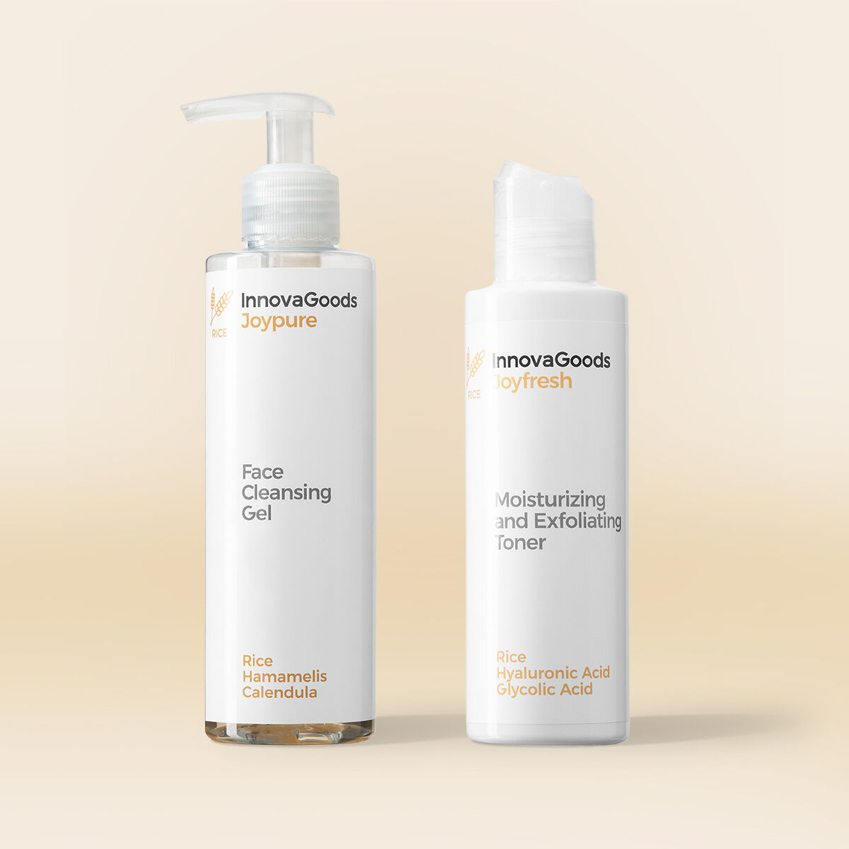Pack Duplo de Limpeza Facial Rice InnovaGoods