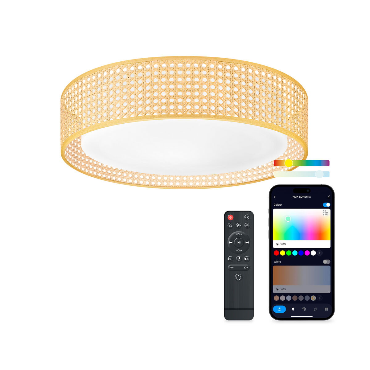 Lâmpada de Teto LED KSIX Bohemia E 35 W 4000 Lm