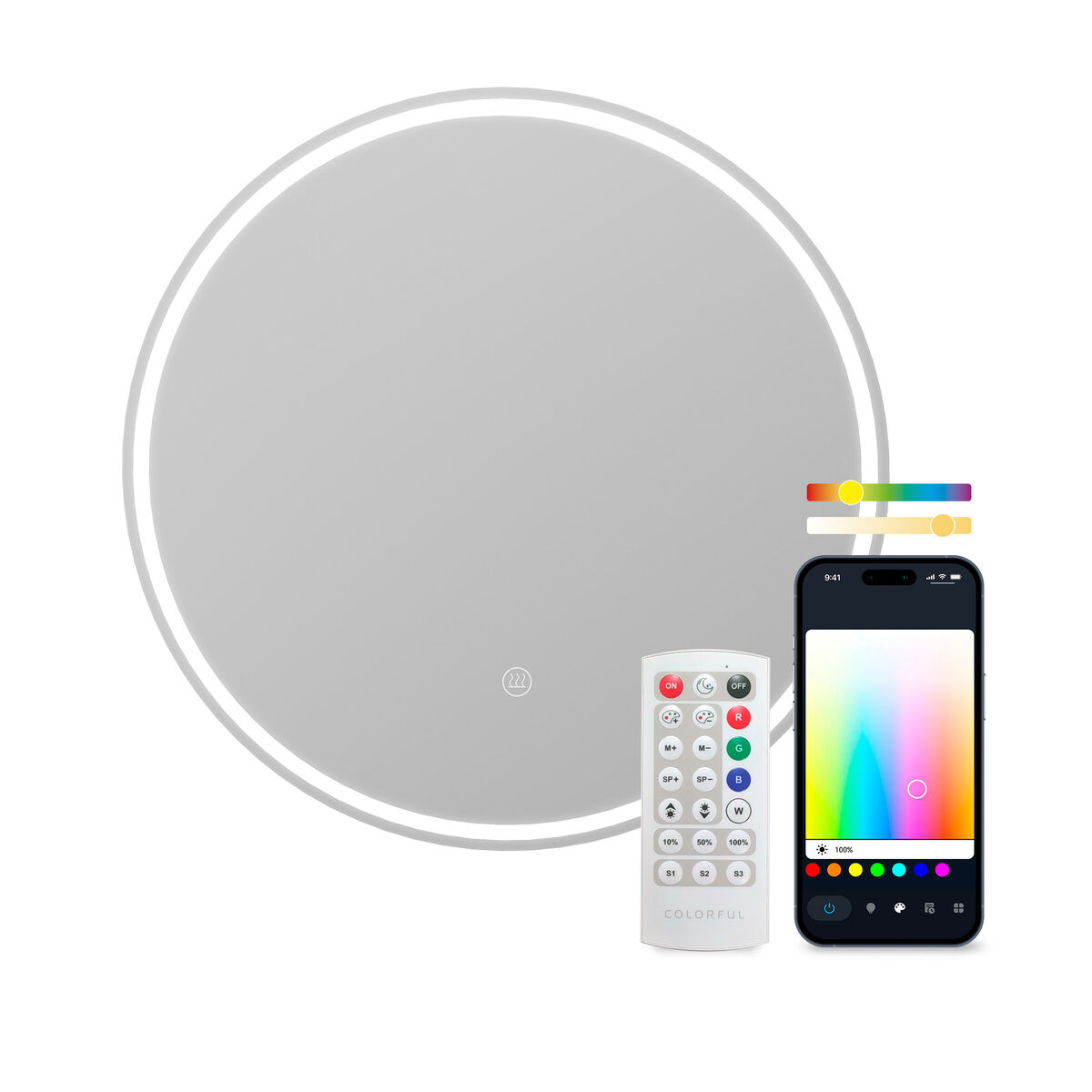 Espelho de banheiro com luz LED KSIX Oasis E 36 W 1000 Lm