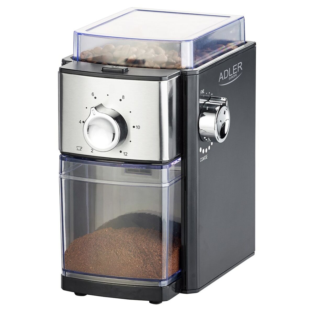 Moinho Elétrico Adler AD 4448 Preto Prateado 150 W 300 W 250 g