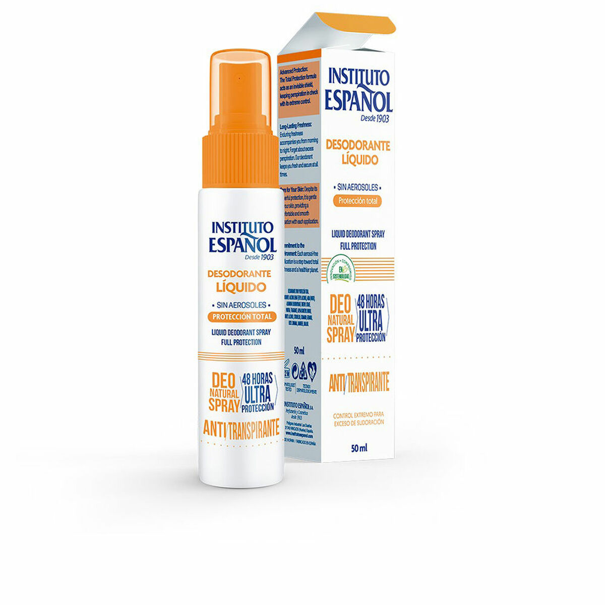 Desodorizante Instituto Español PROTECCIÓN TOTAL 50 ml