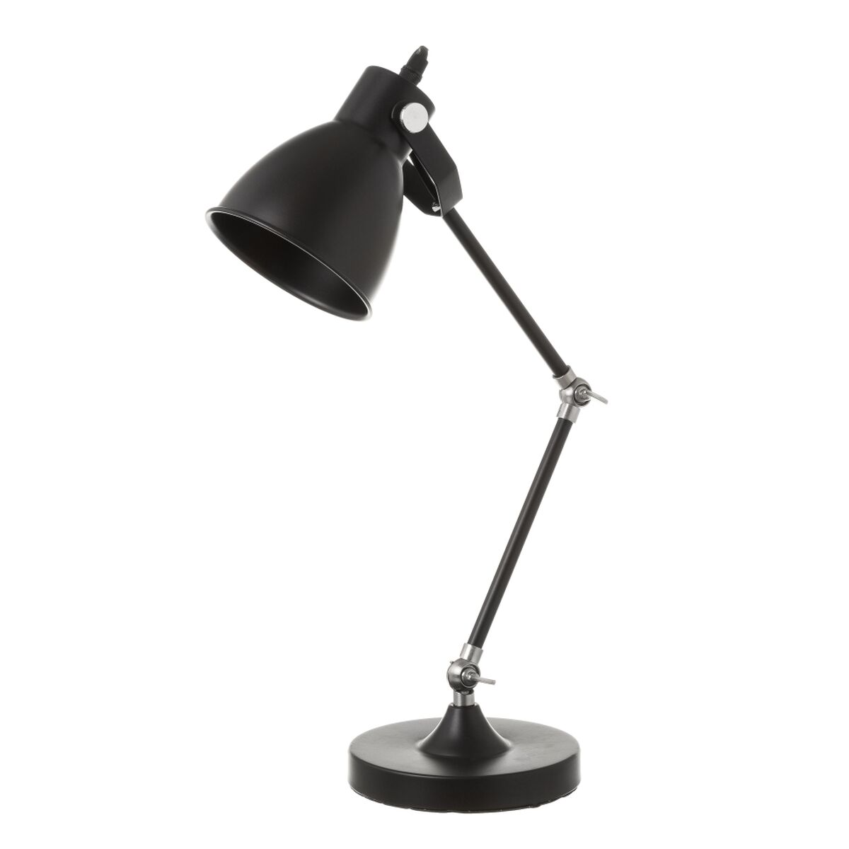 Flexo/Lâmpada de secretária Preto Metal 25 W 27 x 16 x 52 cm