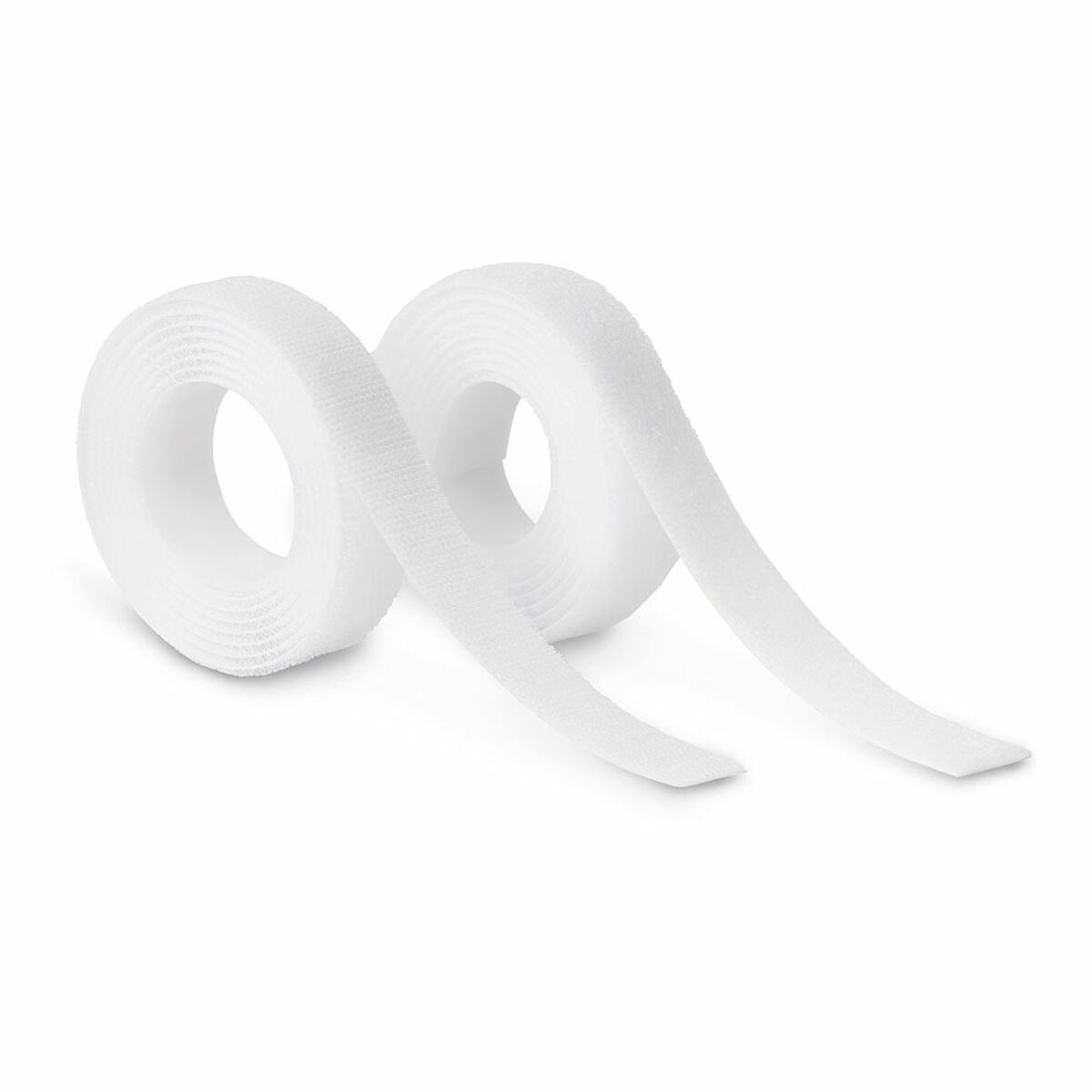 Fita de Dupla Face Inofix 2145-2 Branco 1,5 m x 2 cm Fecho de gancho e laço 2 Peças