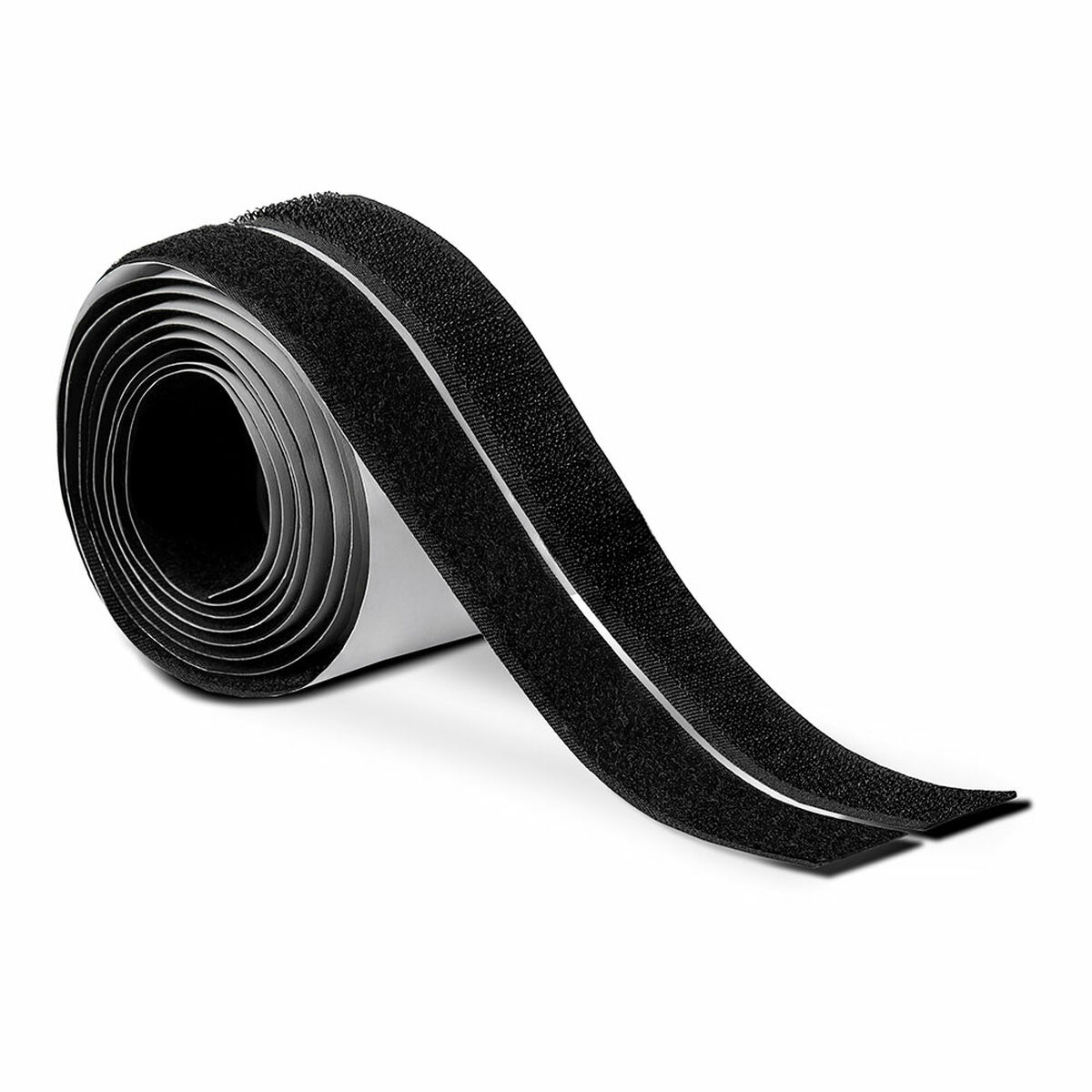 Fita de Dupla Face Inofix 2144-3 Preto 1,5 m x 2 cm Fecho de gancho e laço