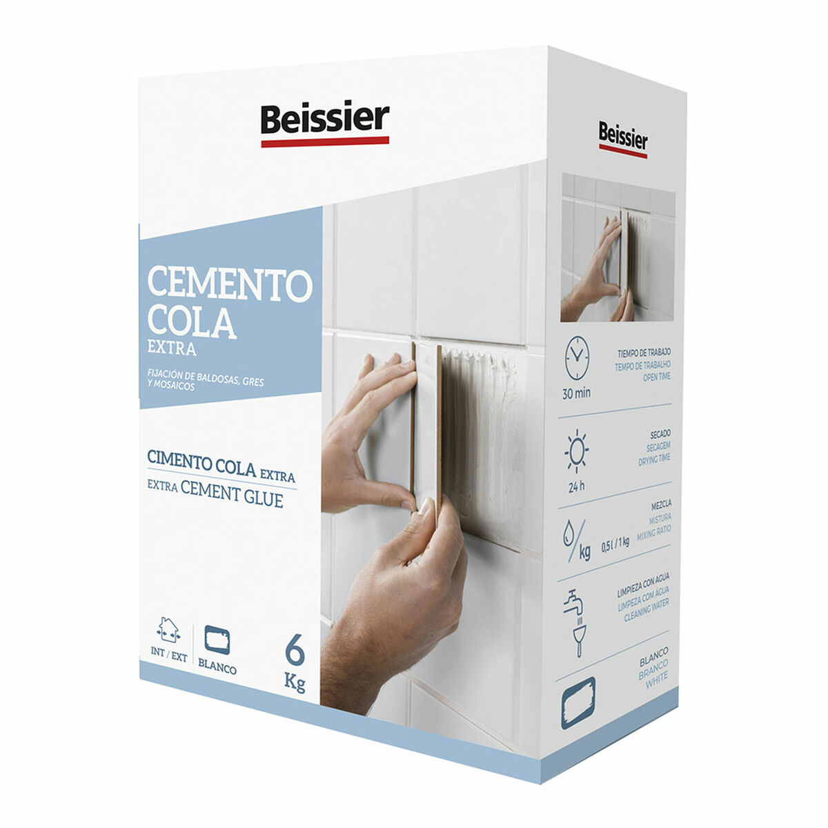 Cimento Beissier 70164-002 Branco 6 Kg Adesivo