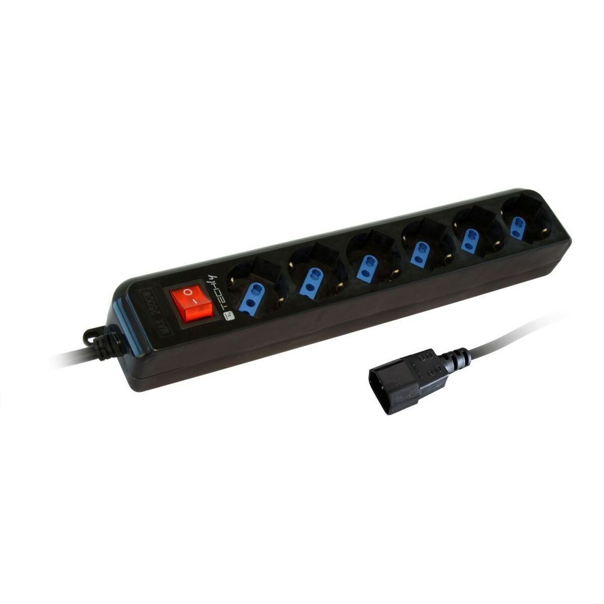 Extensor 6 Tomas Schuko Techly IUPS-PCP-6V Preto 3500 W (1,5 m)