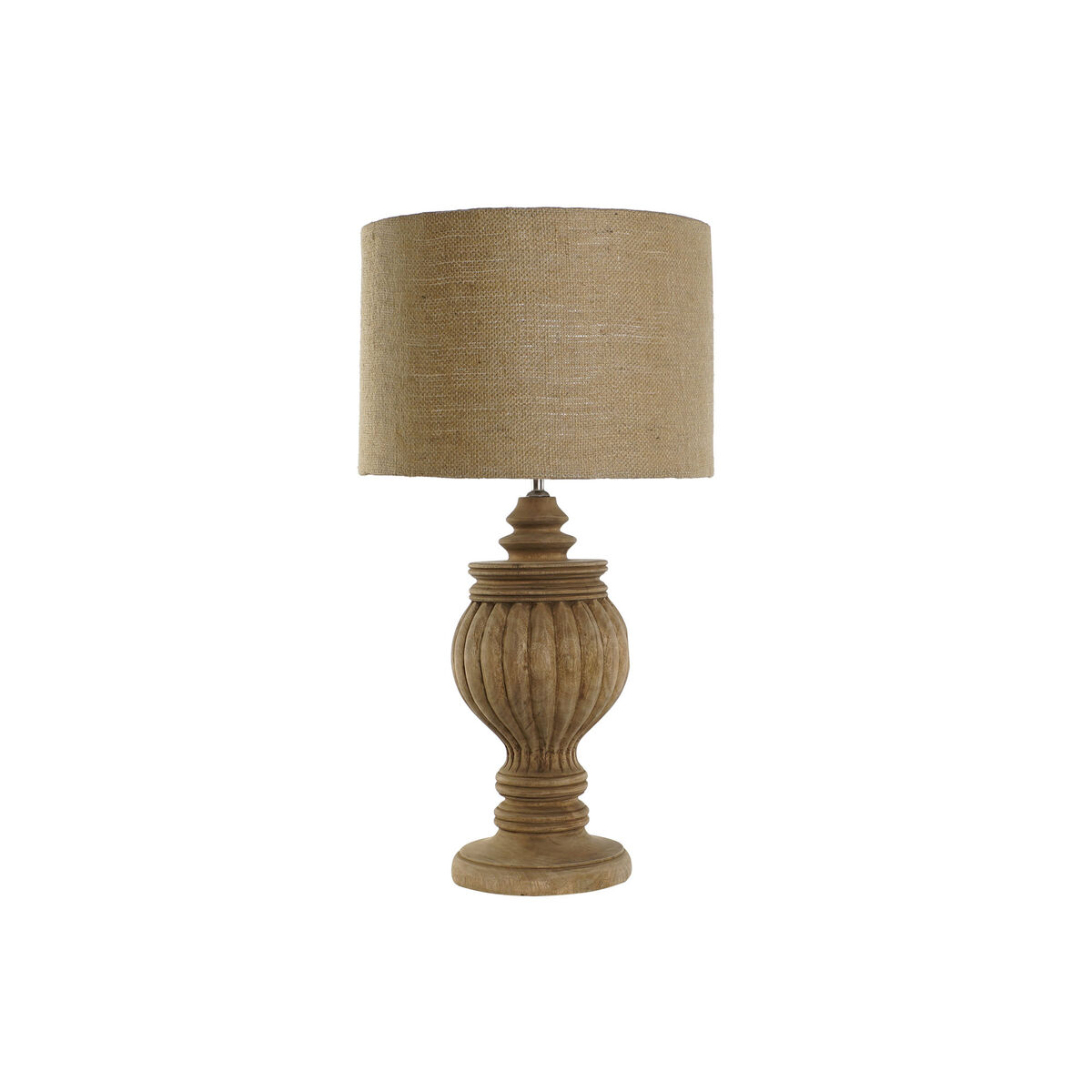 Lâmpada de mesa Home ESPRIT Natural Juta Madeira 50 W 220 V 41 x 41 x 76 cm