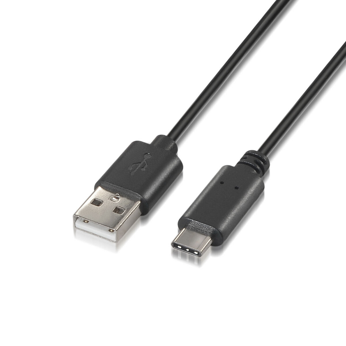 Cabo USB A para USB-C Aisens A107-0052 Preto 2 m