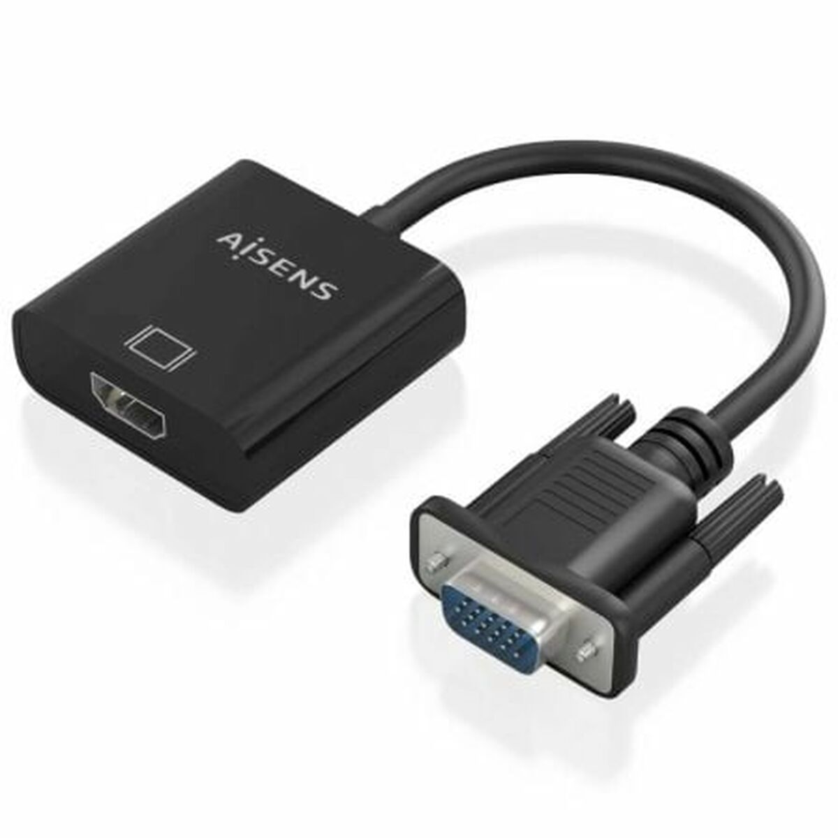 Adaptador HDMI para VGA Aisens A115-0873 20 cm Preto