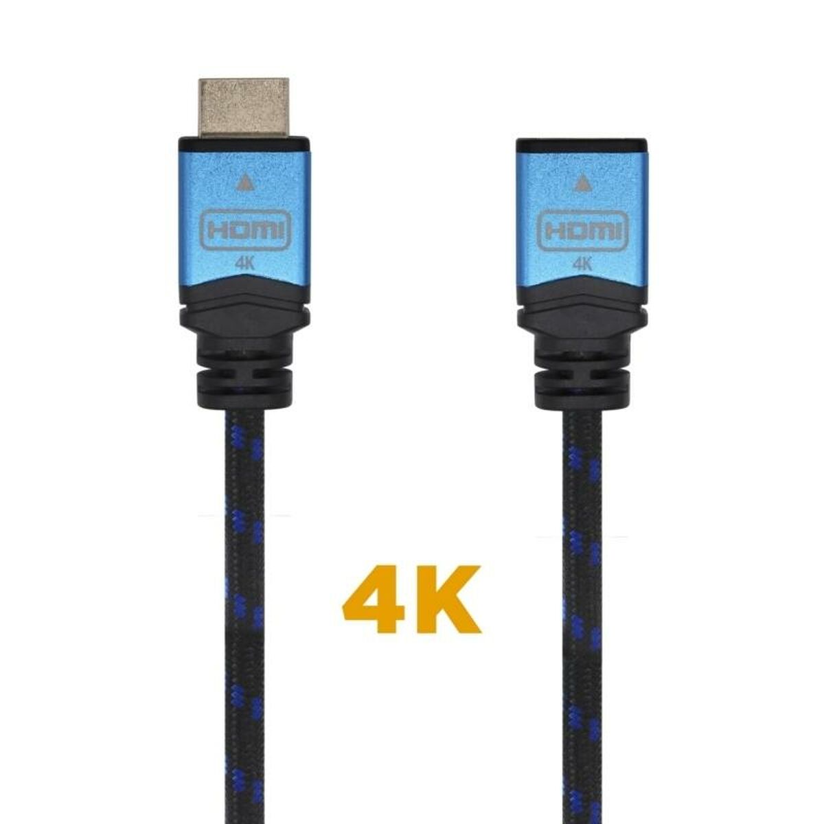 Cabo HDMI Aisens A120-0453 Preto Preto/Azul 2 m Alargador