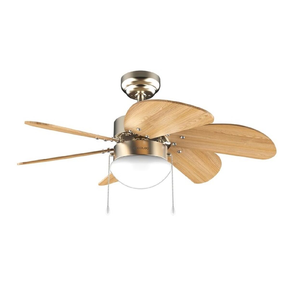 Ventilador de Teto com Luz Cecotec EnergySilence Aero 360 Dourado Madeira 50 W