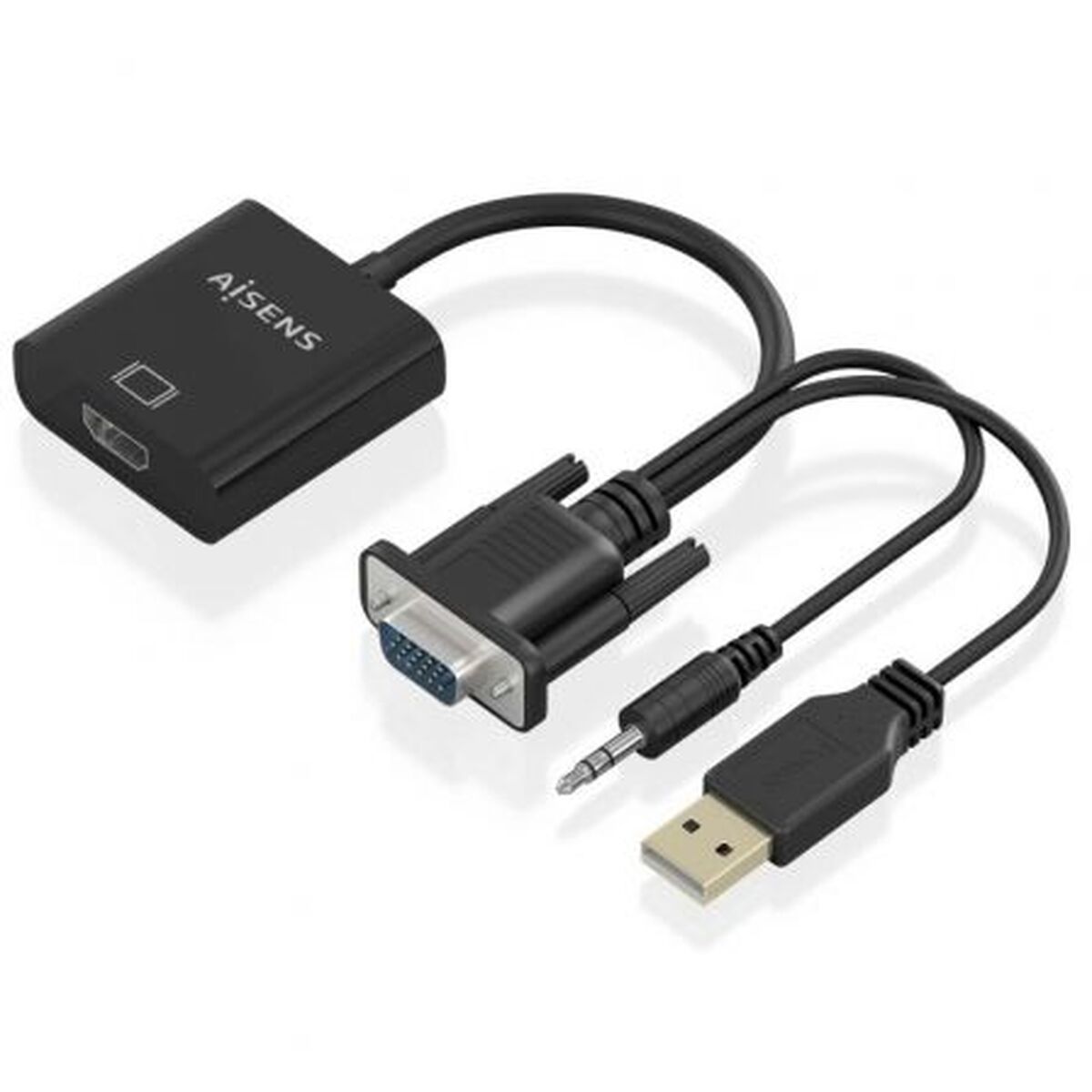 Cabo USB Aisens A115-0872 Preto 20 cm