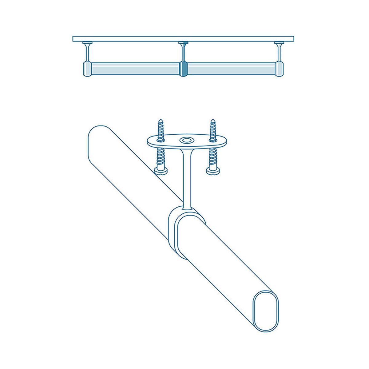 Suporte para varão de armário Stor Planet