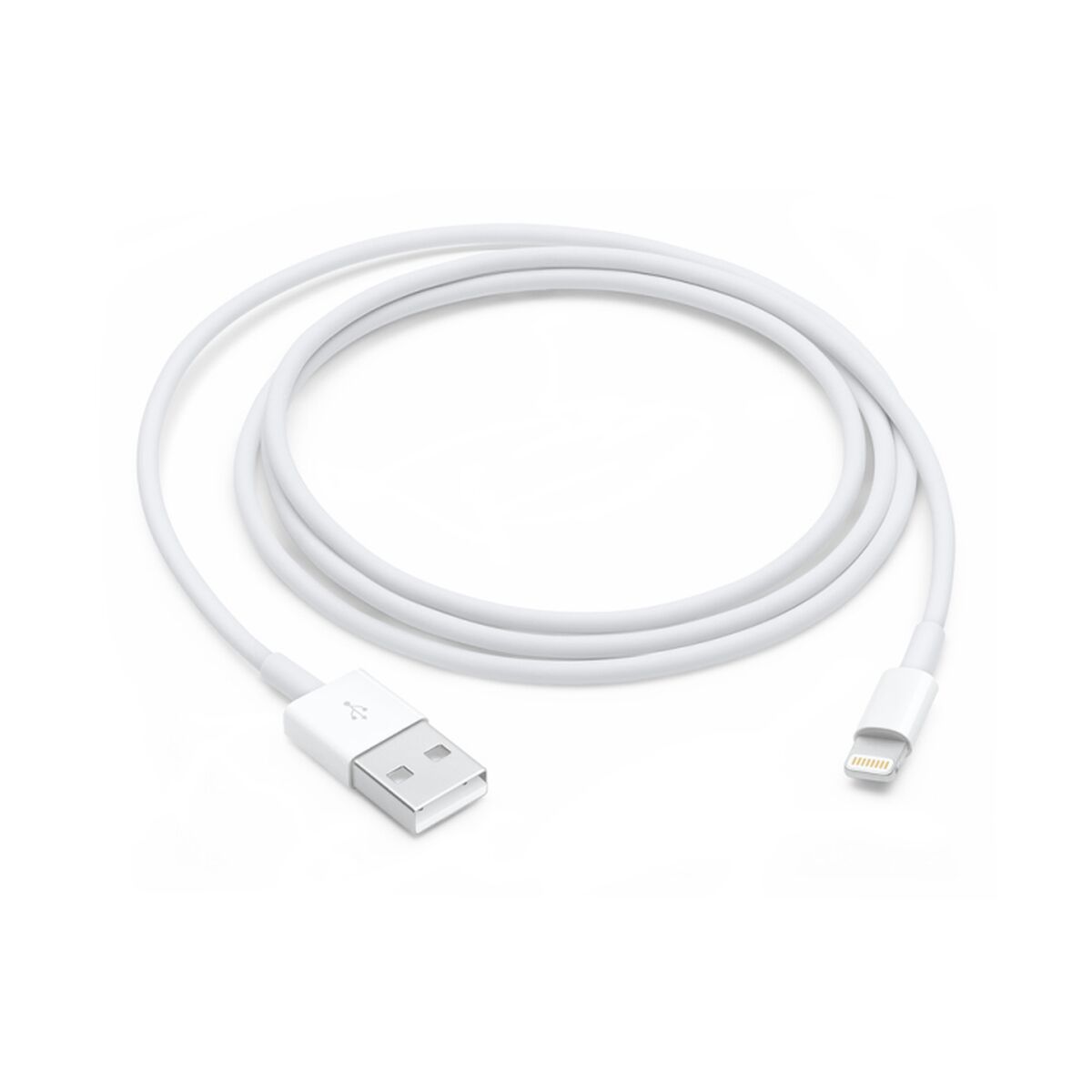 Cabo USB para Lightning Apple MXLY2ZM/A Branco Preto 1 m