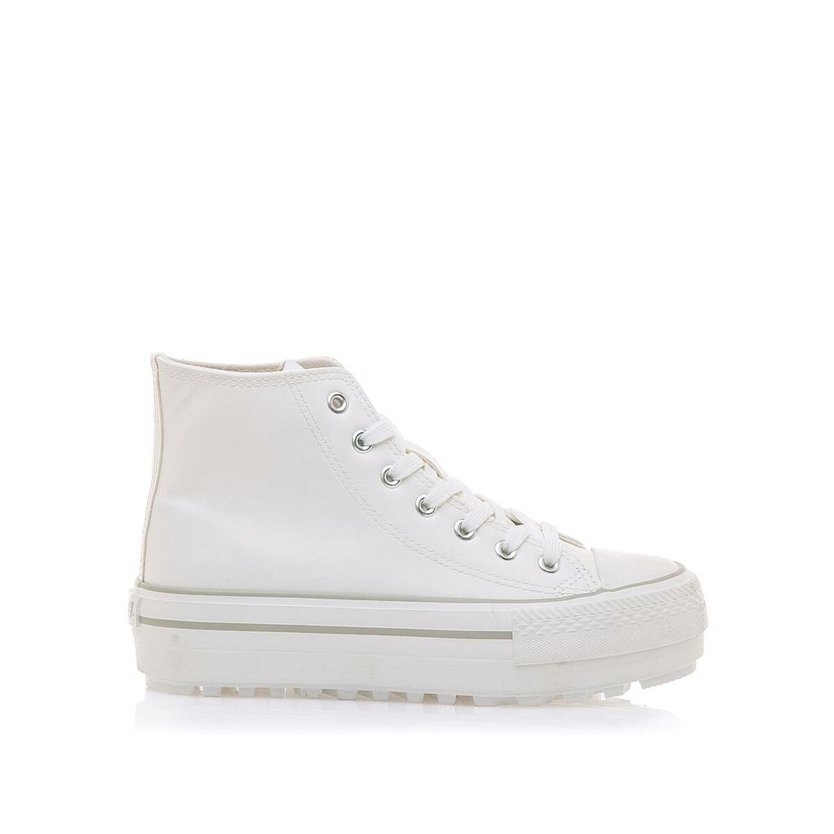 Ténis Casual Mulher Mustang Action Pu White 60424 C19667 Branco