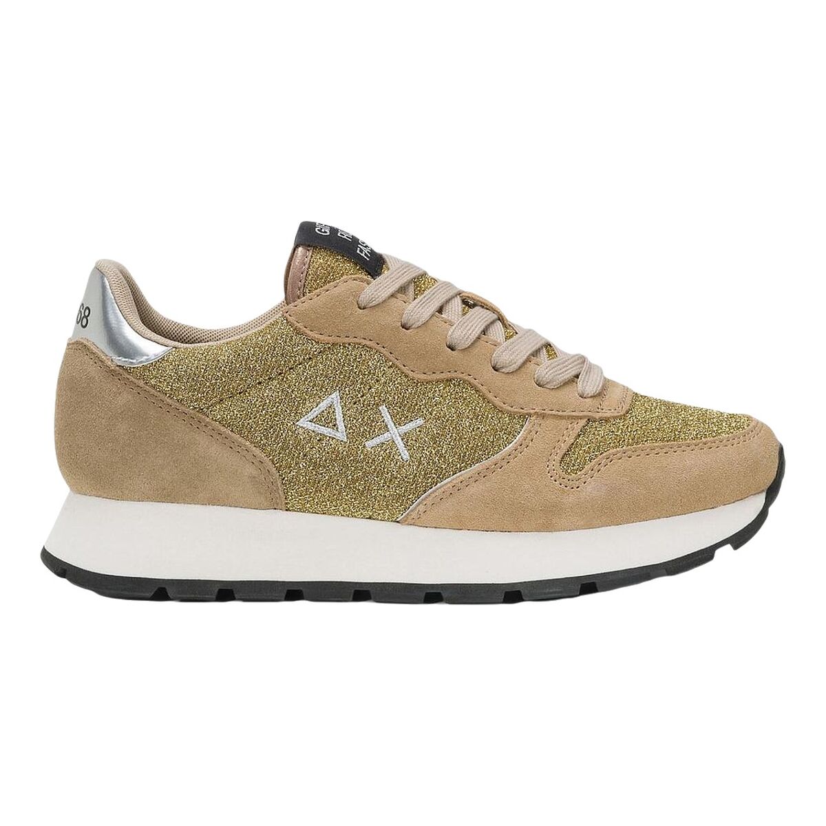 Sapatilhas de Desporto Mulher SUN68 ALLY GLITTER TEXTILE Z44204 Castanho