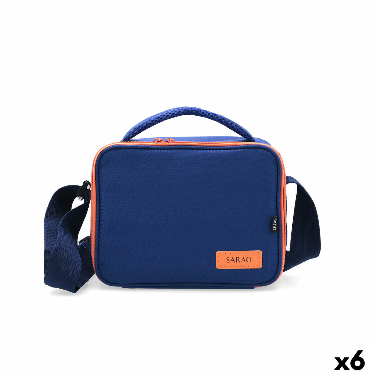 Saco Reutilizável para Alimentos Quid Sarao Azul Têxtil Livre de BPA 21 x 16 x 14 cm (6 Unidades)