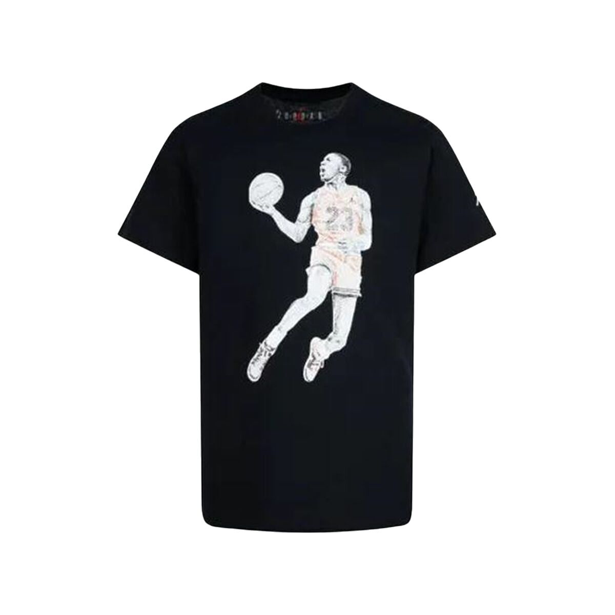 Camisola de Manga Curta Infantil Jordan Air Preto