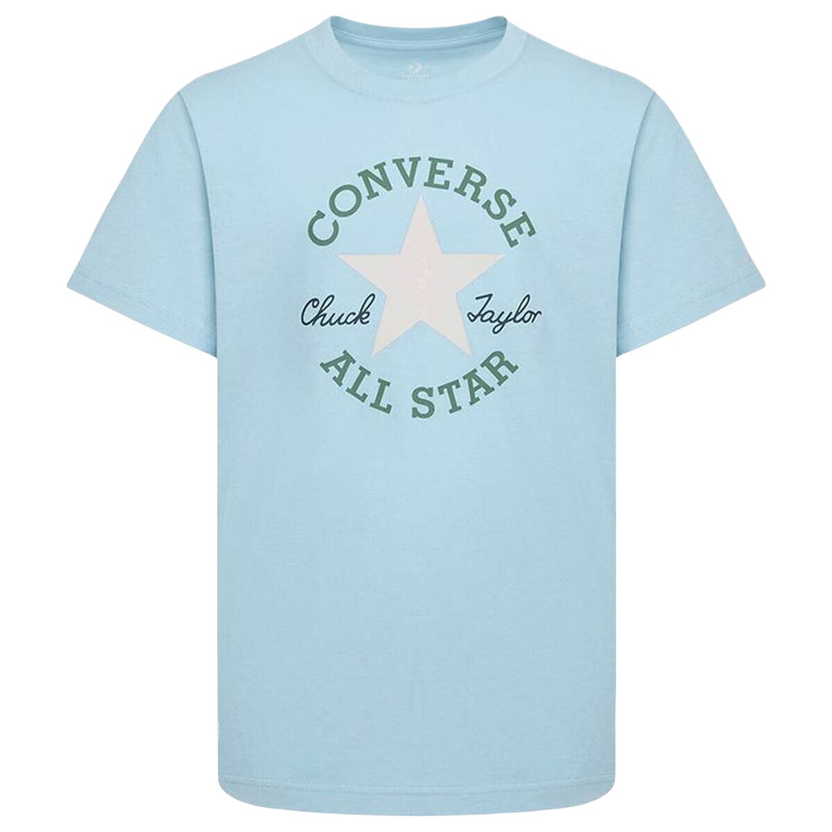 Camisola de Manga Curta Infantil Converse Sustainable Core Sse Azul celeste