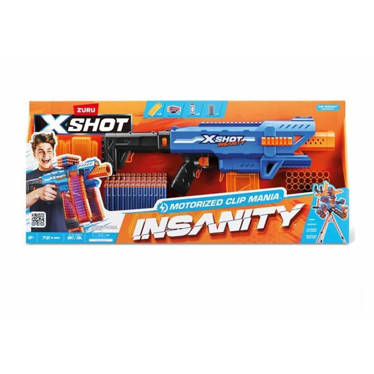 Pistola de Dardos X-Shot Insanity clip