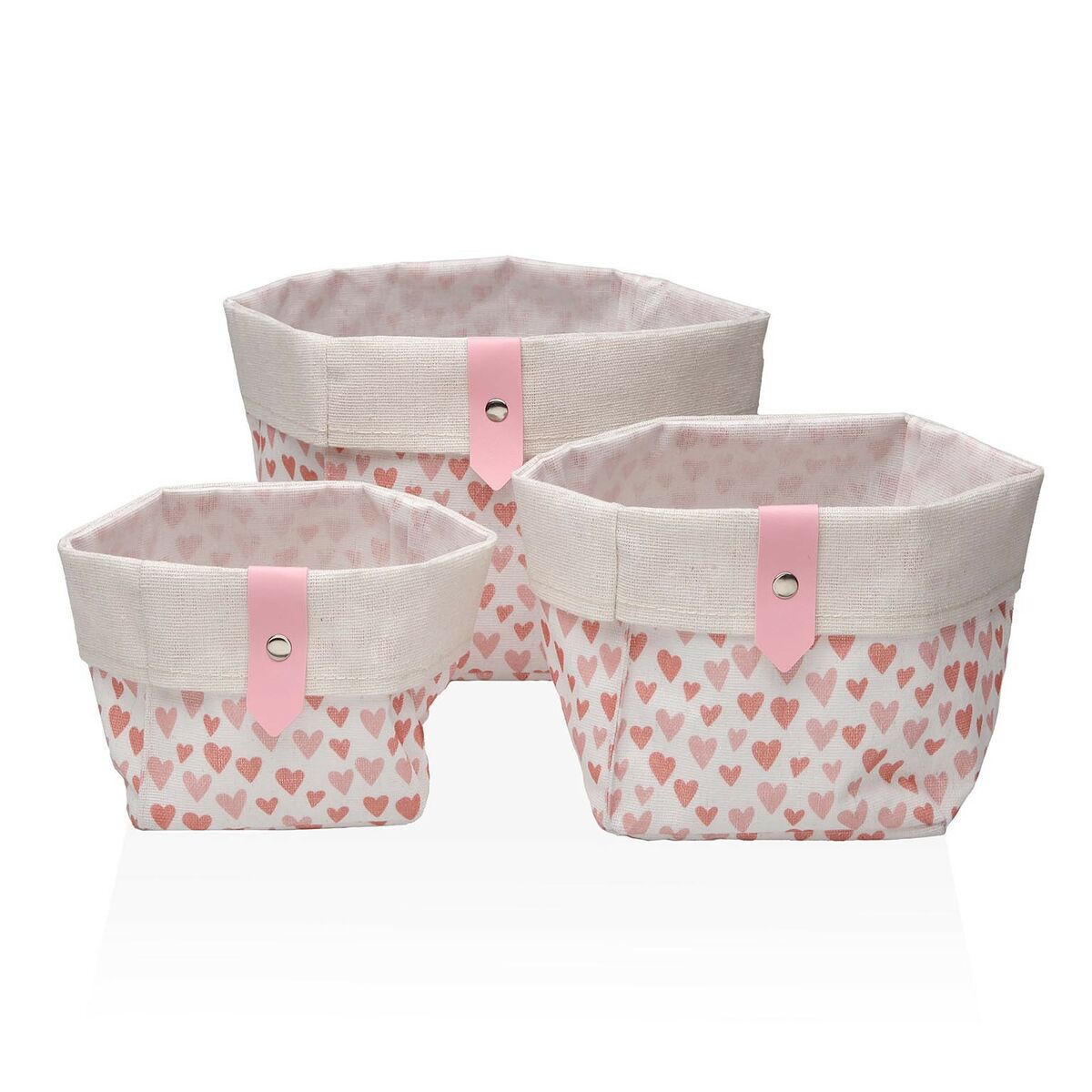 Conjunto de Cestas Versa Amore 14 x 14 x 14 cm