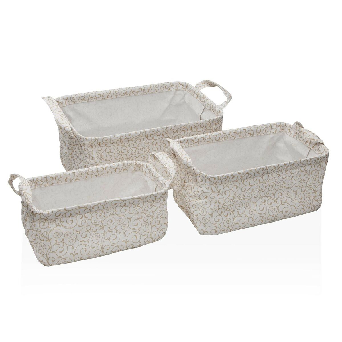 Conjunto de Cestas Versa Serpentine 28 x 18 x 14 cm