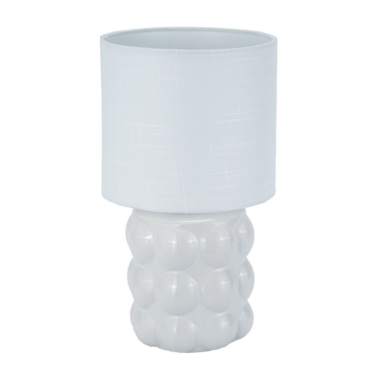 Lâmpada de mesa Versa Branco Linho Cerâmica 17 x 30 cm