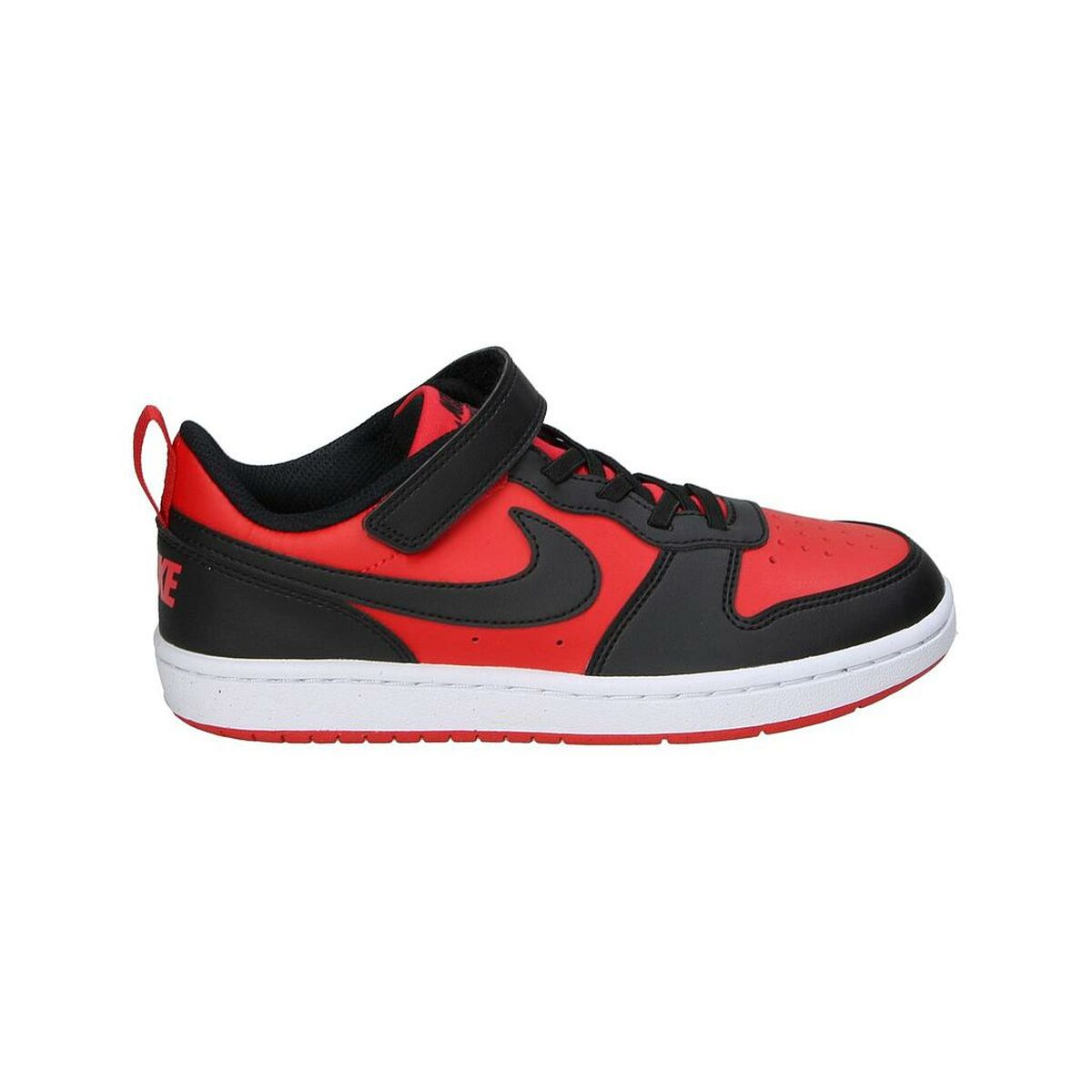 Sapatilhas de Desporto Infantis Nike COURT BOROUGH LOW RECRAFT BPV DV5457 600 Branco Preto Vermelho