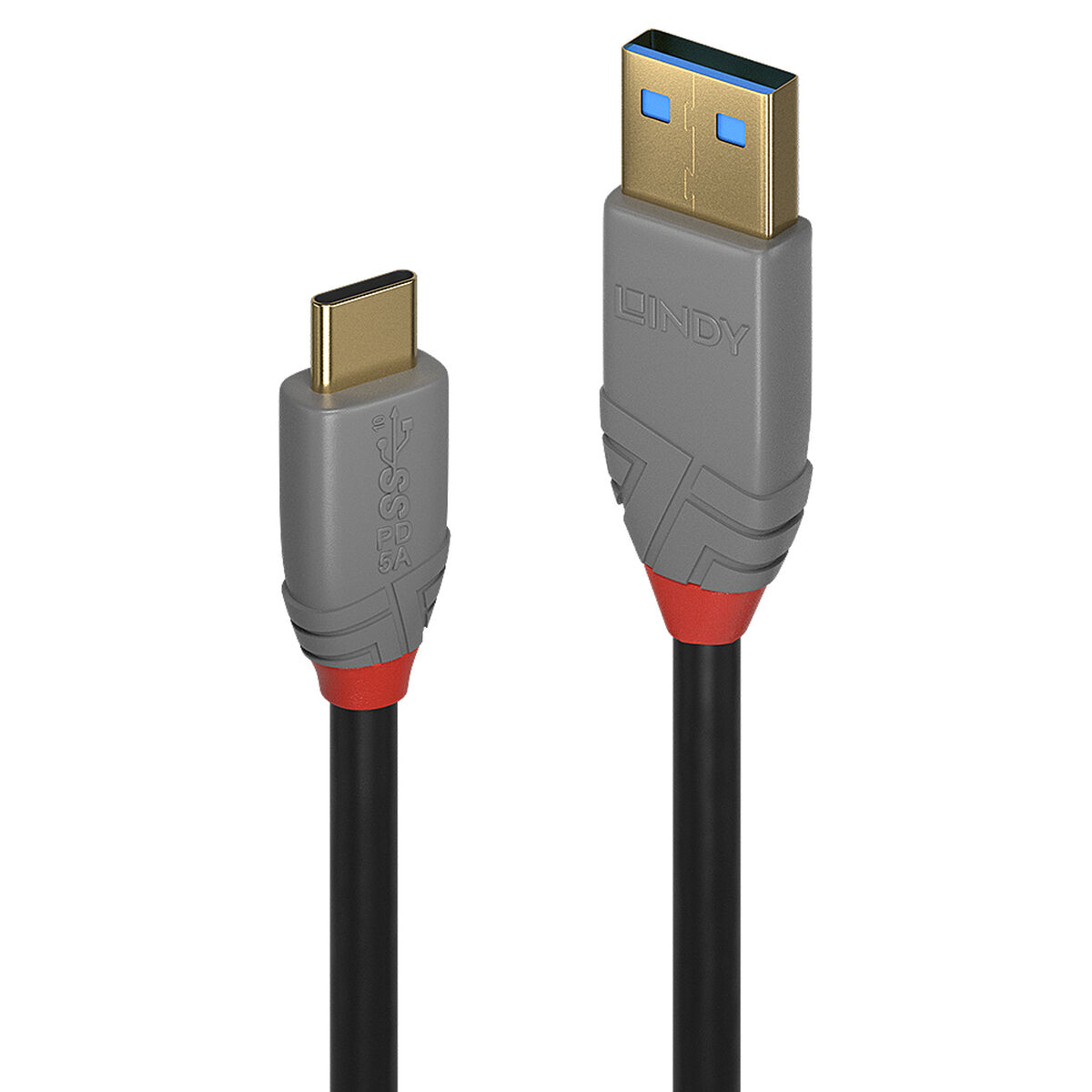 Cabo USB-C LINDY 2 m Preto