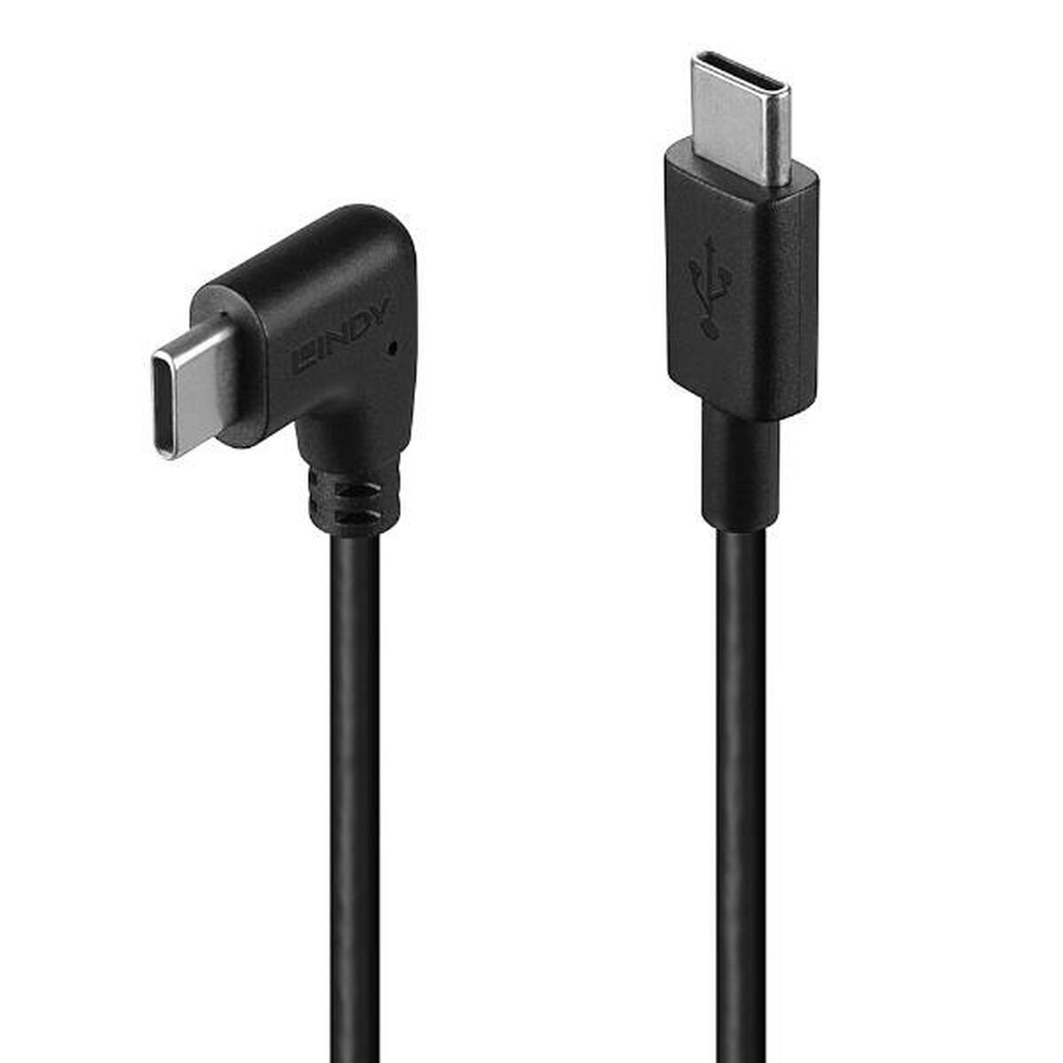 Cabo USB LINDY 1 m Preto