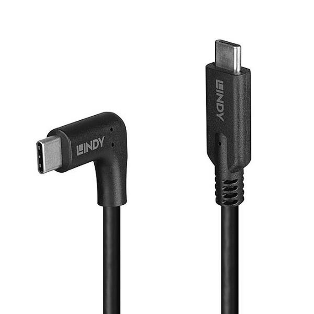 Cabo USB LINDY 50 cm Preto