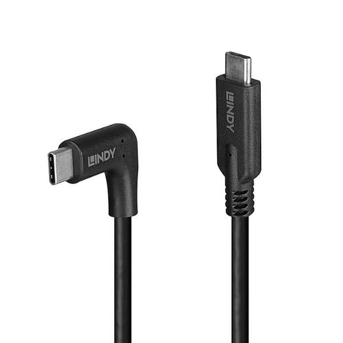 Cabo USB LINDY 1 m Preto