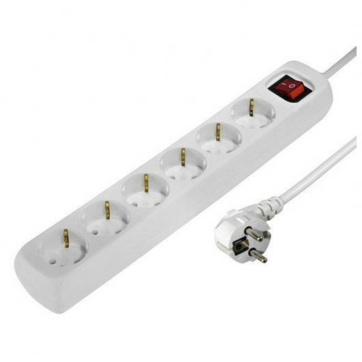 Extensão com 6 Tomadas com Interruptor Hama