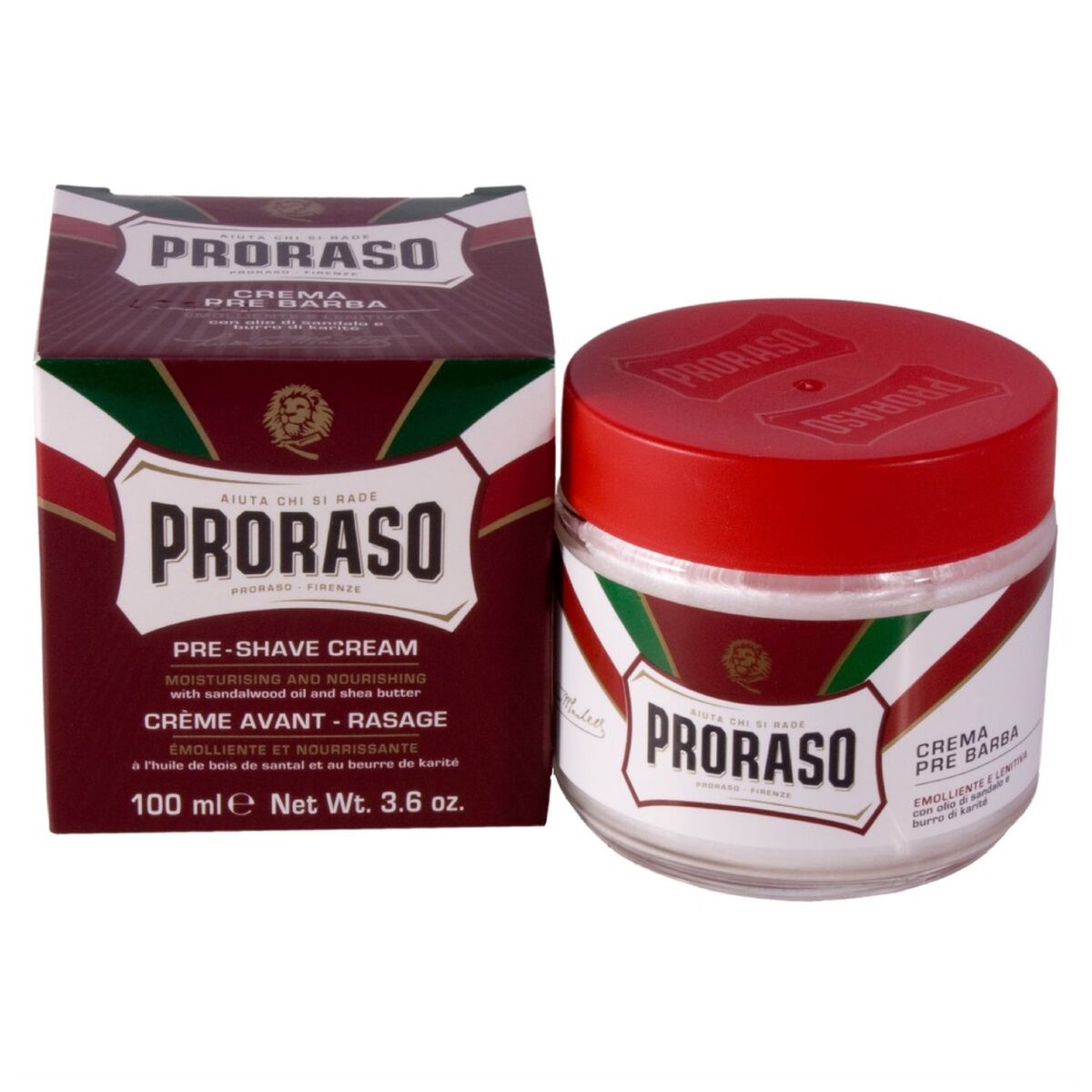 Creme antes de barbear Proraso