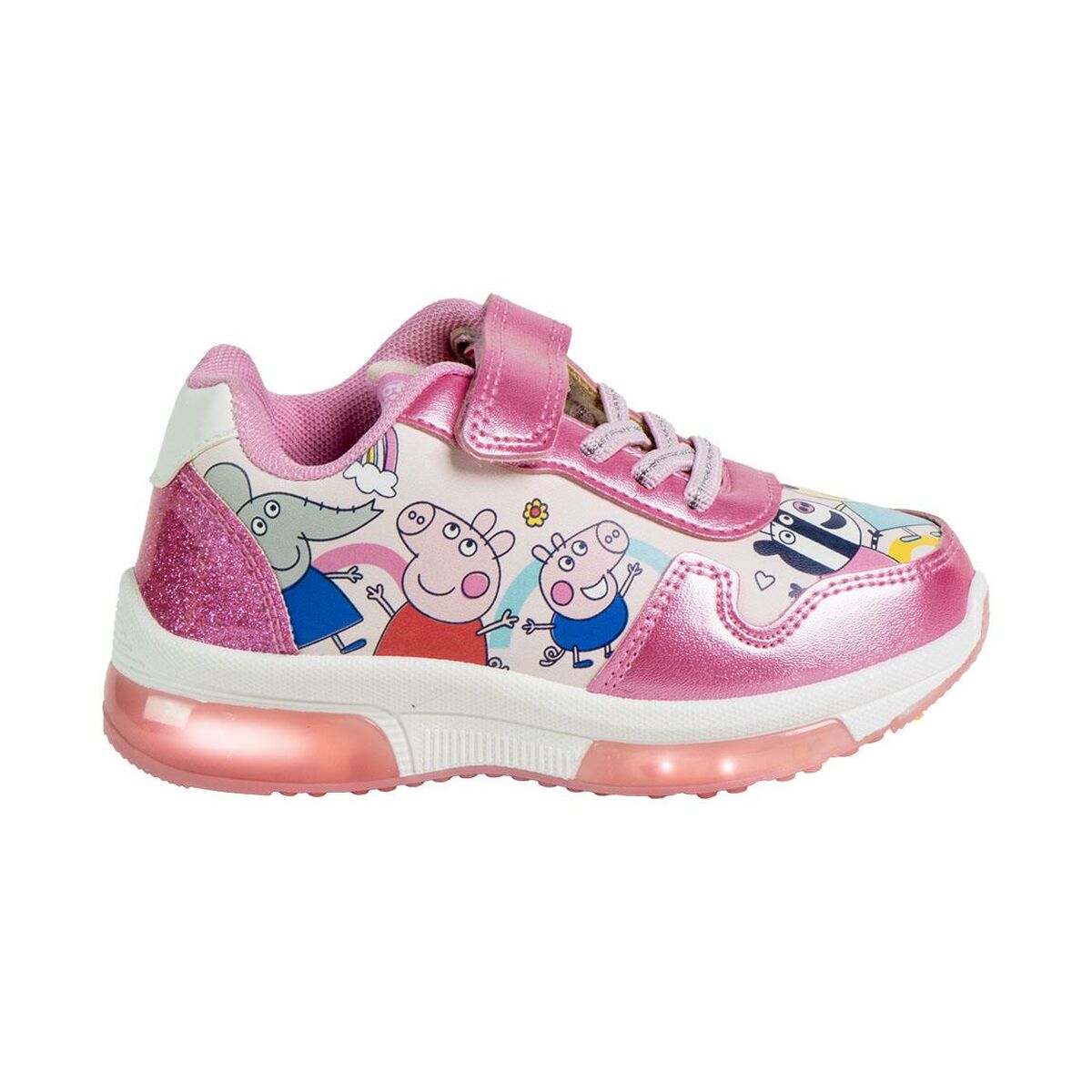 Sapatilhas Desportivas com LED Peppa Pig Cor de Rosa