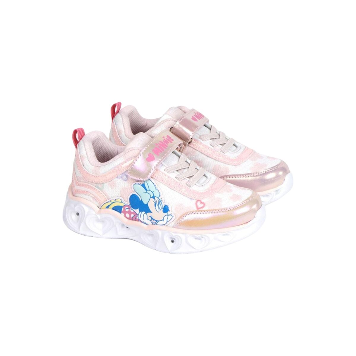 Sapatilhas Desportivas com LED Minnie Mouse Rosa Claro