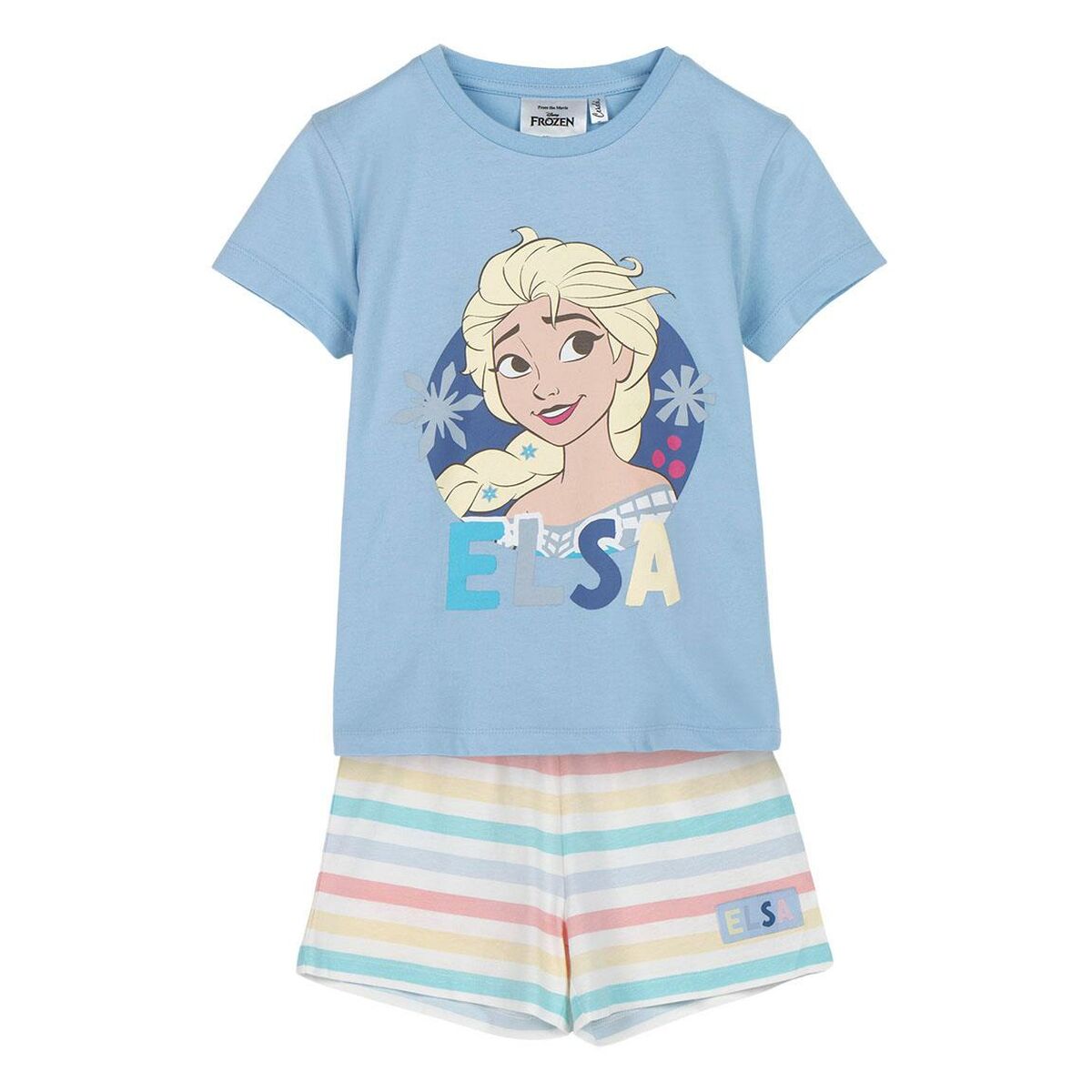 Pijama Infantil Frozen Azul Claro