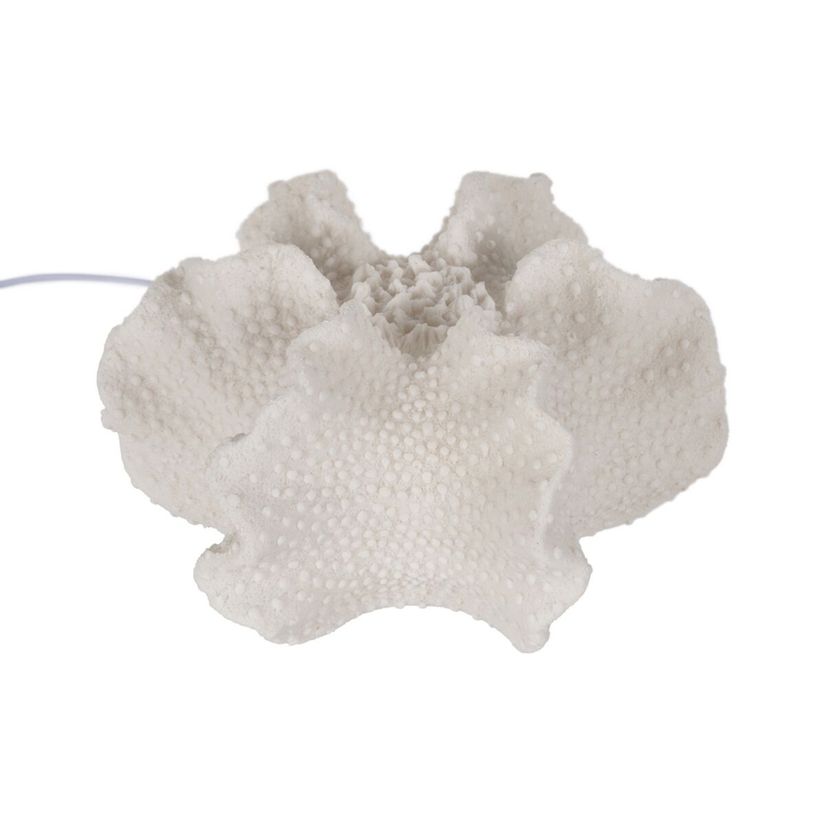 Lâmpada de mesa Branco Resina Pedra Areia 31,8 x 28 x 16,5 cm