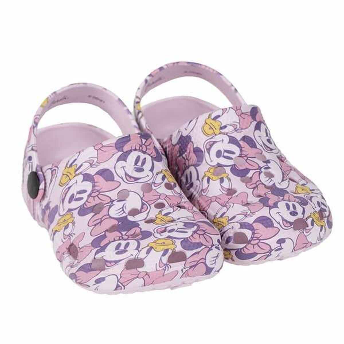 Tamancos Minnie Mouse Cor de Rosa Turquesa + 3 anos