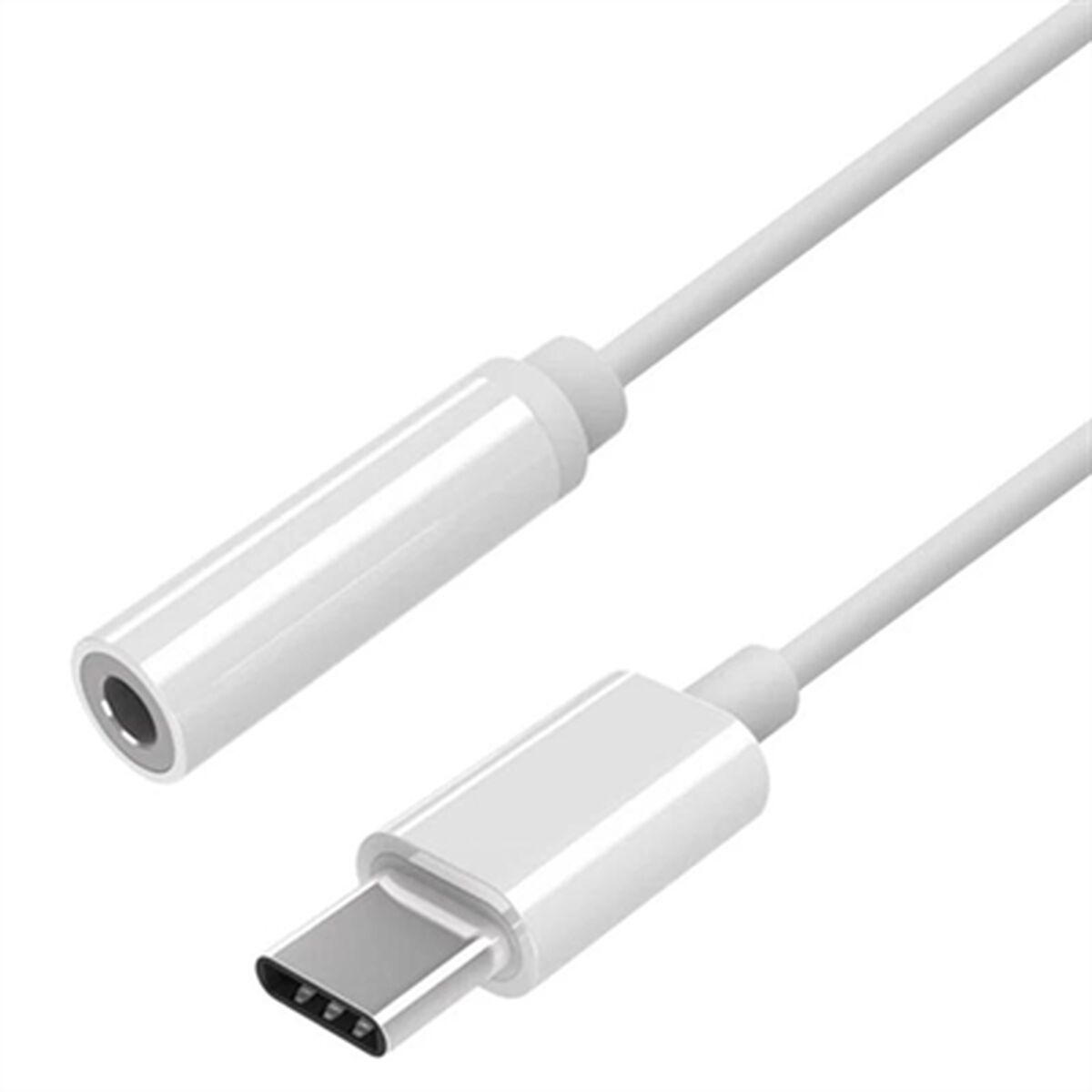 Adaptador USB-C para Jack 3.5 mm Aisens A109-0384 Branco 15 cm 0,15 m