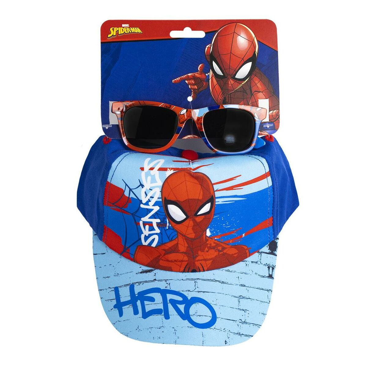 Boné Infantil Spider-Man Azul (53 cm)
