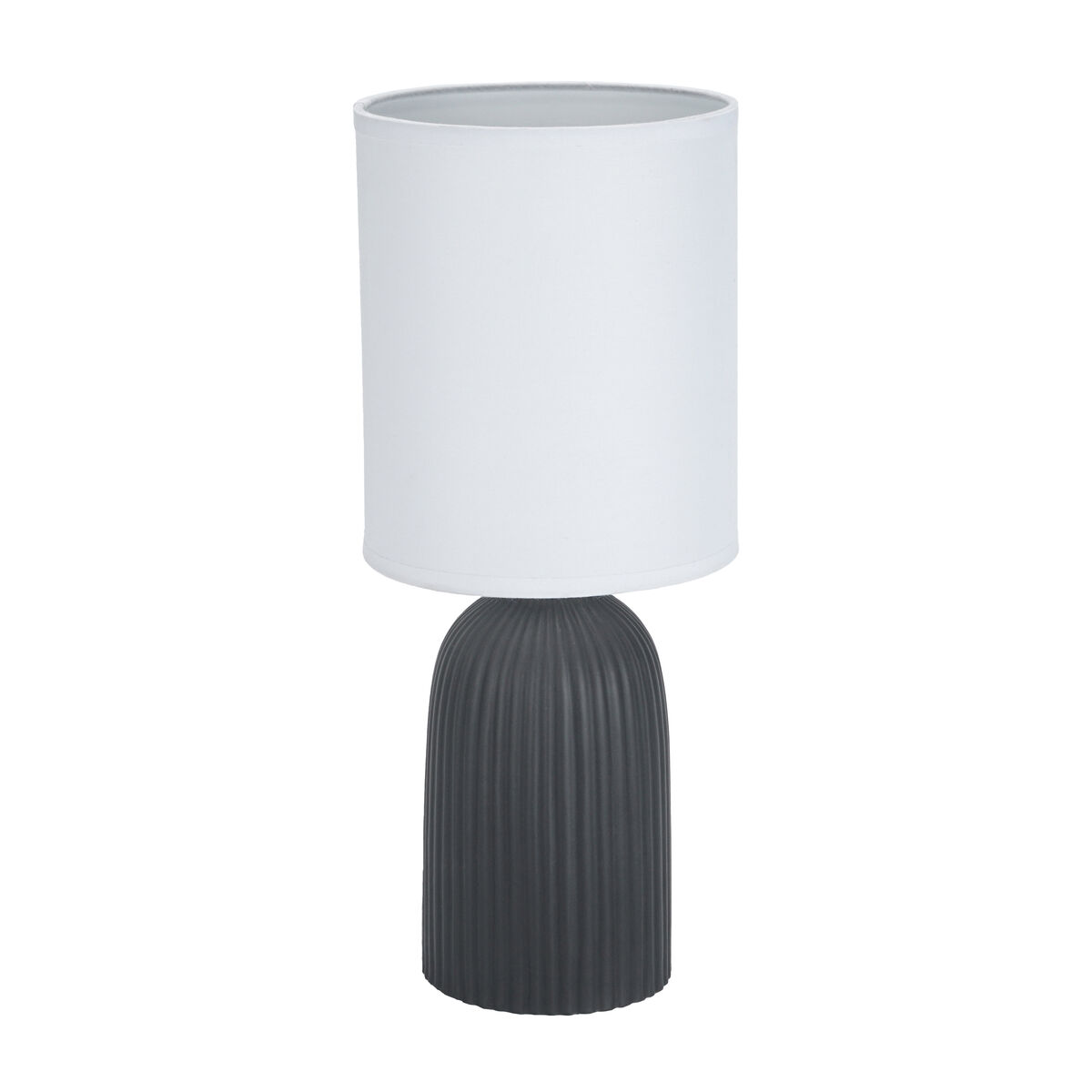 Lâmpada de mesa Versa Preto Algodão Cerâmica 40 W 15 x 36 cm