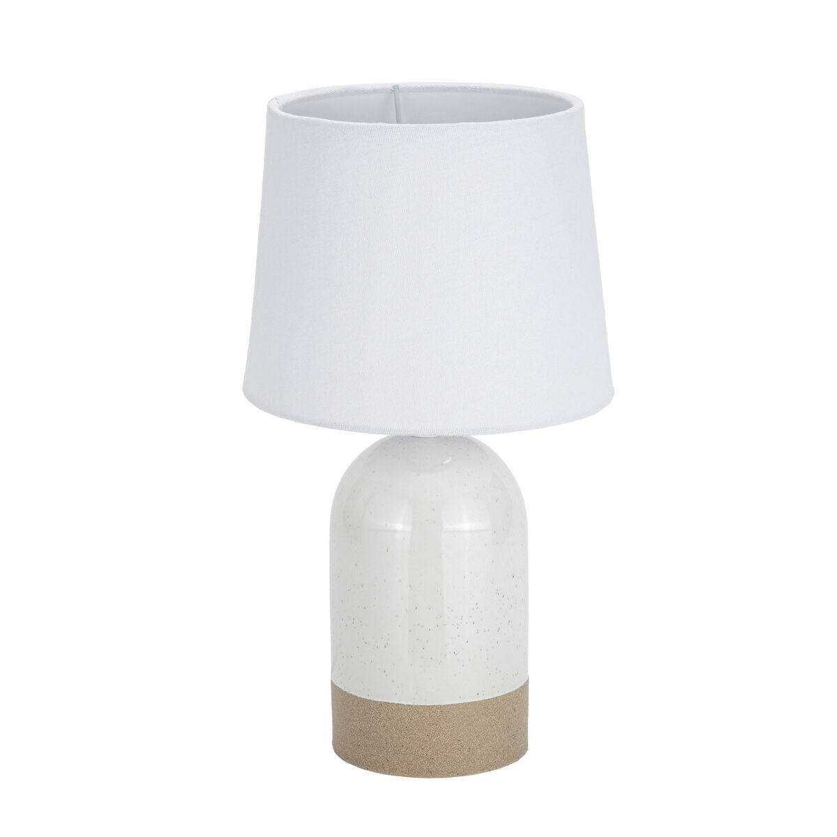 Lâmpada de mesa Versa Duo Branco Linho Cerâmica 40 W 18 x 32,5 cm