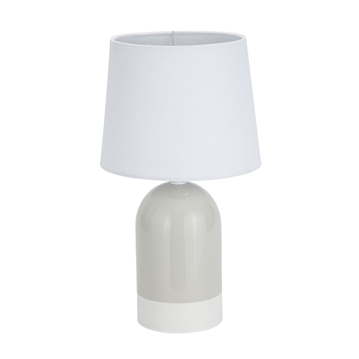 Lâmpada de mesa Versa Duo Bege Linho Cerâmica 40 W 18 x 32,5 cm
