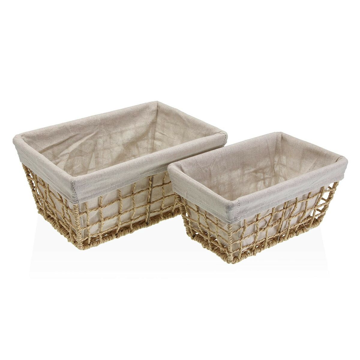 Cesto da Roupa Versa Nadir Castanho Algas marinhas 22 x 15 x 32 cm