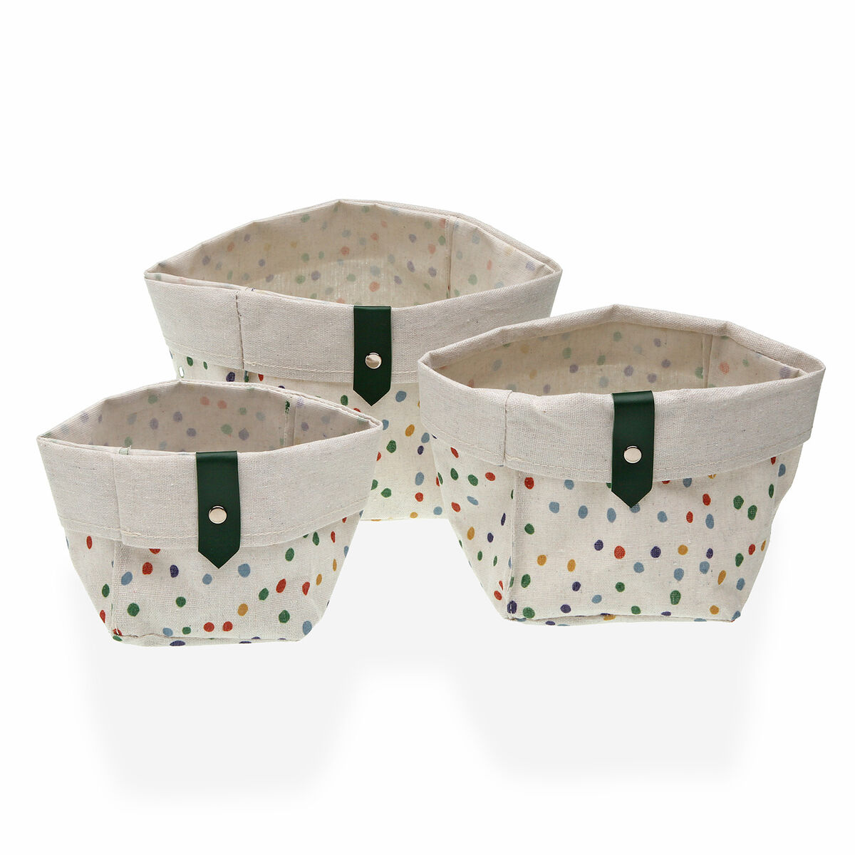 Conjunto de Cestas Versa Dotty 14 x 14 x 14 cm